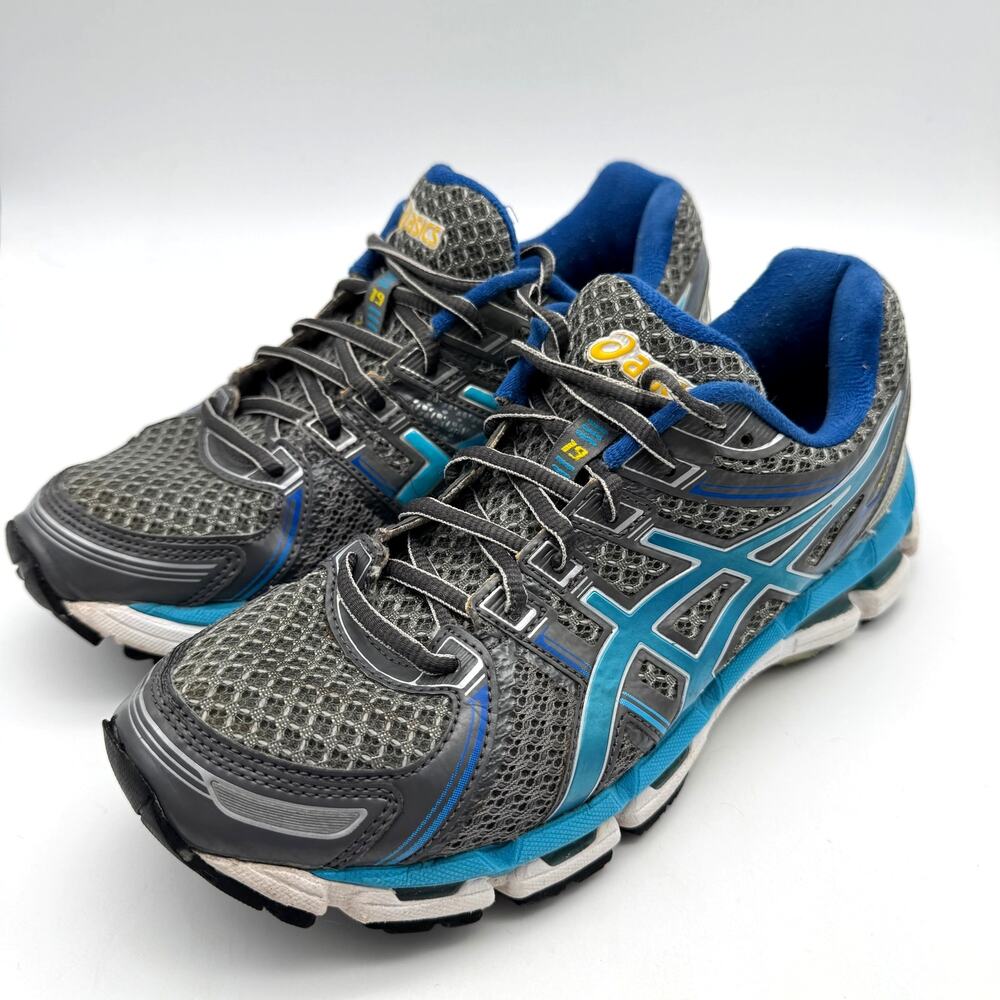 ASICS GEL Kayano 19 Womens Running Shoes Size 7.5 Grey Blue T350N Sneakers